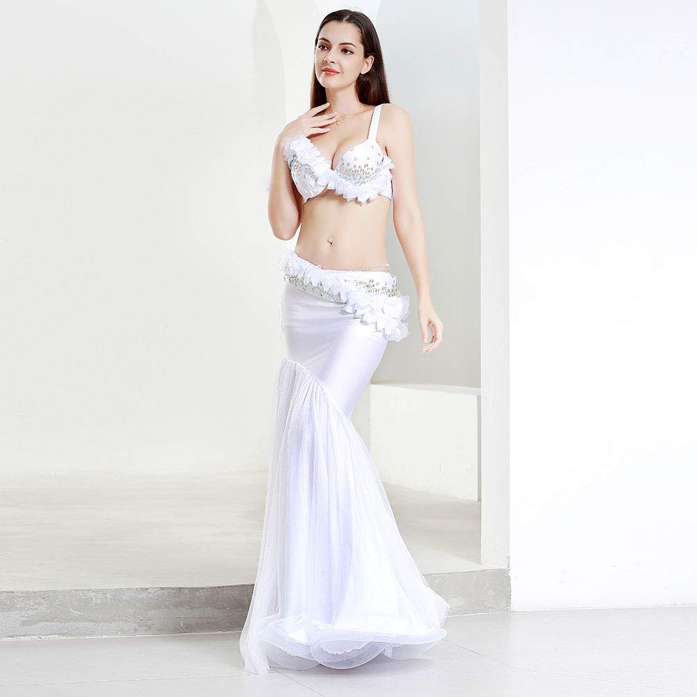 Royal Smeela Sexy Belly Dance Costume Set for Women - Bra, Belt & Skirt - Perfect for Performances, Carnival & Dance Parties