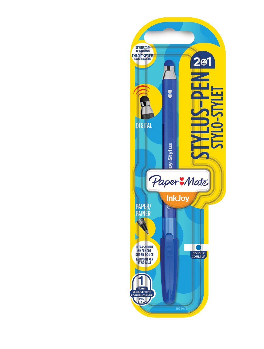 Papermate InkJoy 1.0mm Medium Tip Stylus Ballpoint Pen - Blue Ink, Smooth Writing for Notes, Journaling & Office Work