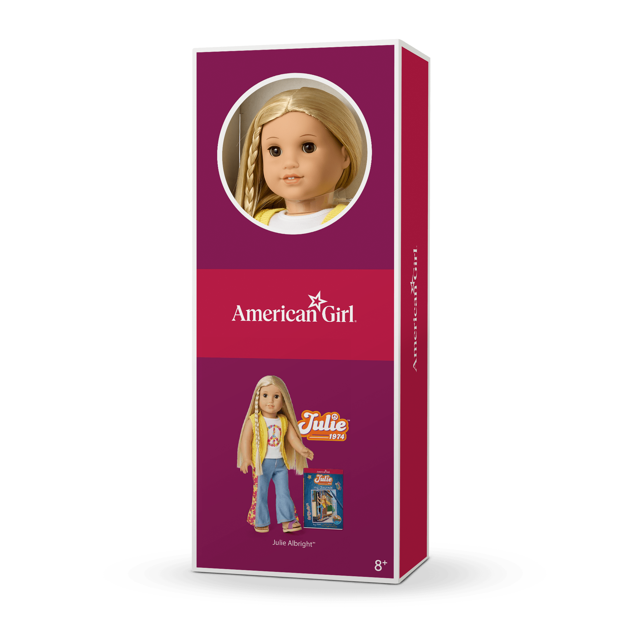 Julie™ 18 Inch American Girl Doll with Journal - Historical Character Collection for Kids | Perfect for Playtime, Storytelling & Educational Gifts