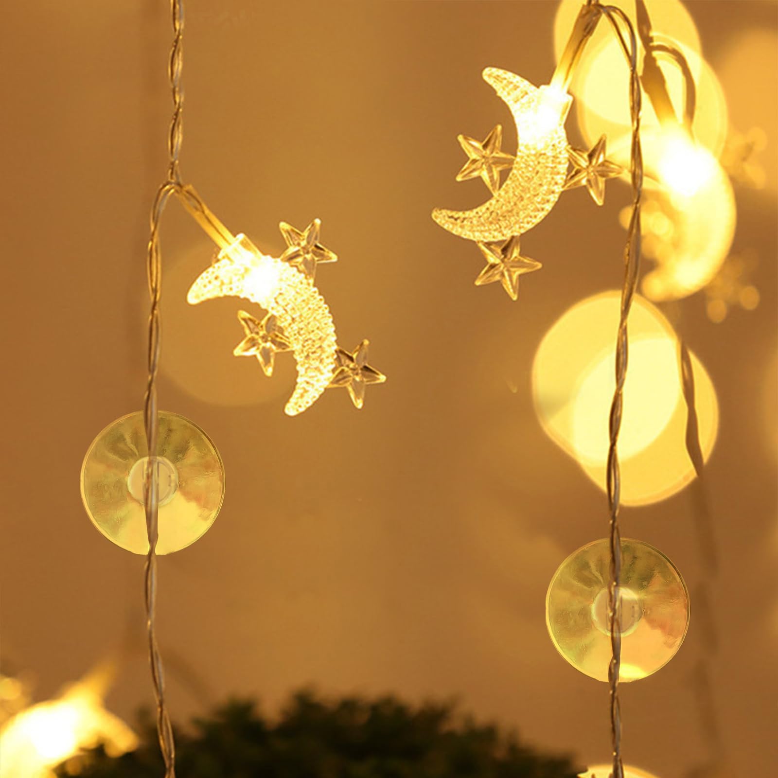 100 Pcs Christmas Light Suction Cups - Heavy Duty Window Glass Hooks for Holiday String Lights & Xmas Decorations - Perfect for Indoor/Outdoor Seasonal Lighting, Home & Party Decoration