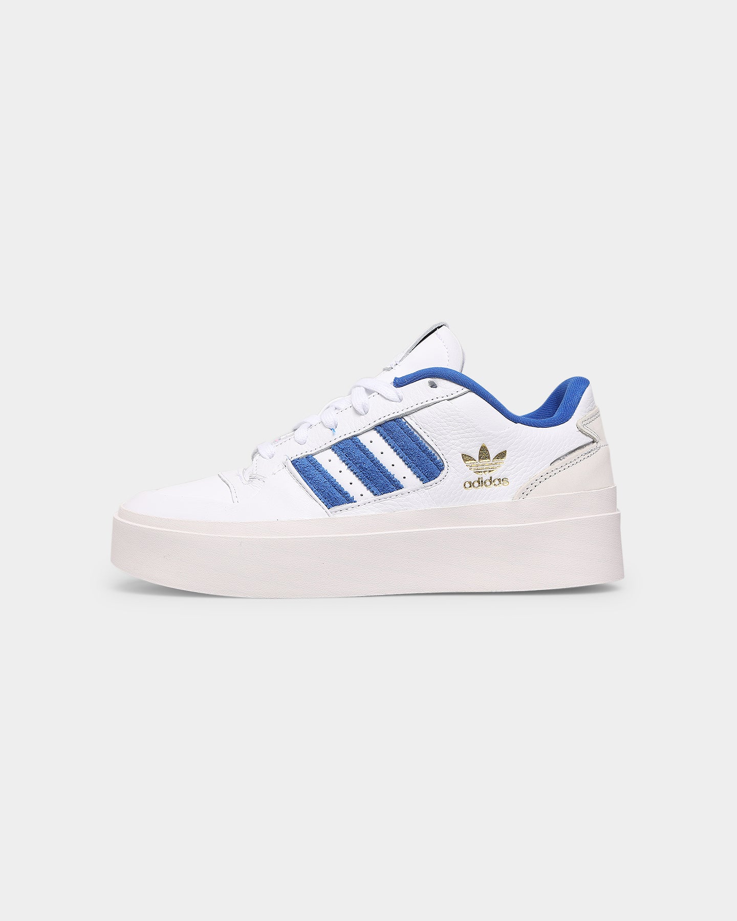 Adidas Women's Forum Bonega Running Shoes - White/Team Blue Athletic Sneakers for Women | Lightweight Comfortable Workout Shoes for Jogging, Gym & Casual Wear