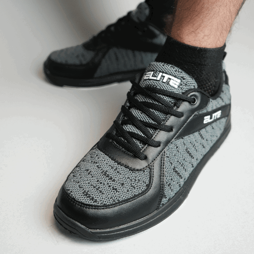 ELITE Men's Pinnacle Athletic Lace Up Bowling Shoes - Lightweight & Comfortable for Competitive Play & League Nights