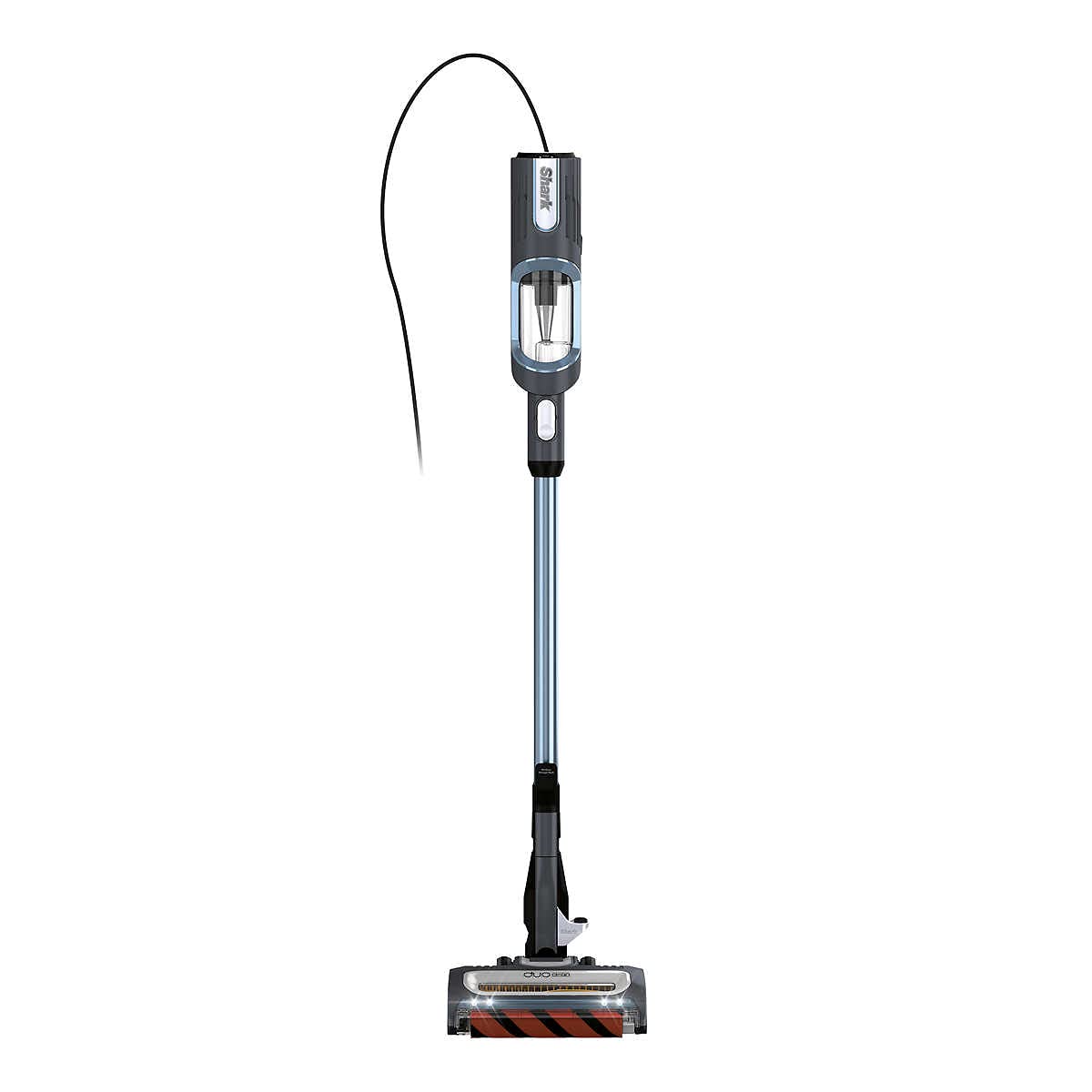 Shark UV580 Corded Stick Vacuum Cleaner - Ultra Lightweight, DuoClean Technology, Self-Cleaning Brushroll, Removable Handheld - Blue (Renewed) - Perfect for Hardwood Floors, Carpets & Pet Hair Removal