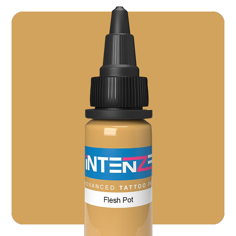 Intenze Tattoo Ink - Flesh Pot (Multiple Sizes Available) - Professional Tattoo Supplies for Artists & Beginners - Perfect for Realism, Portrait & Cover-Up Tattoos