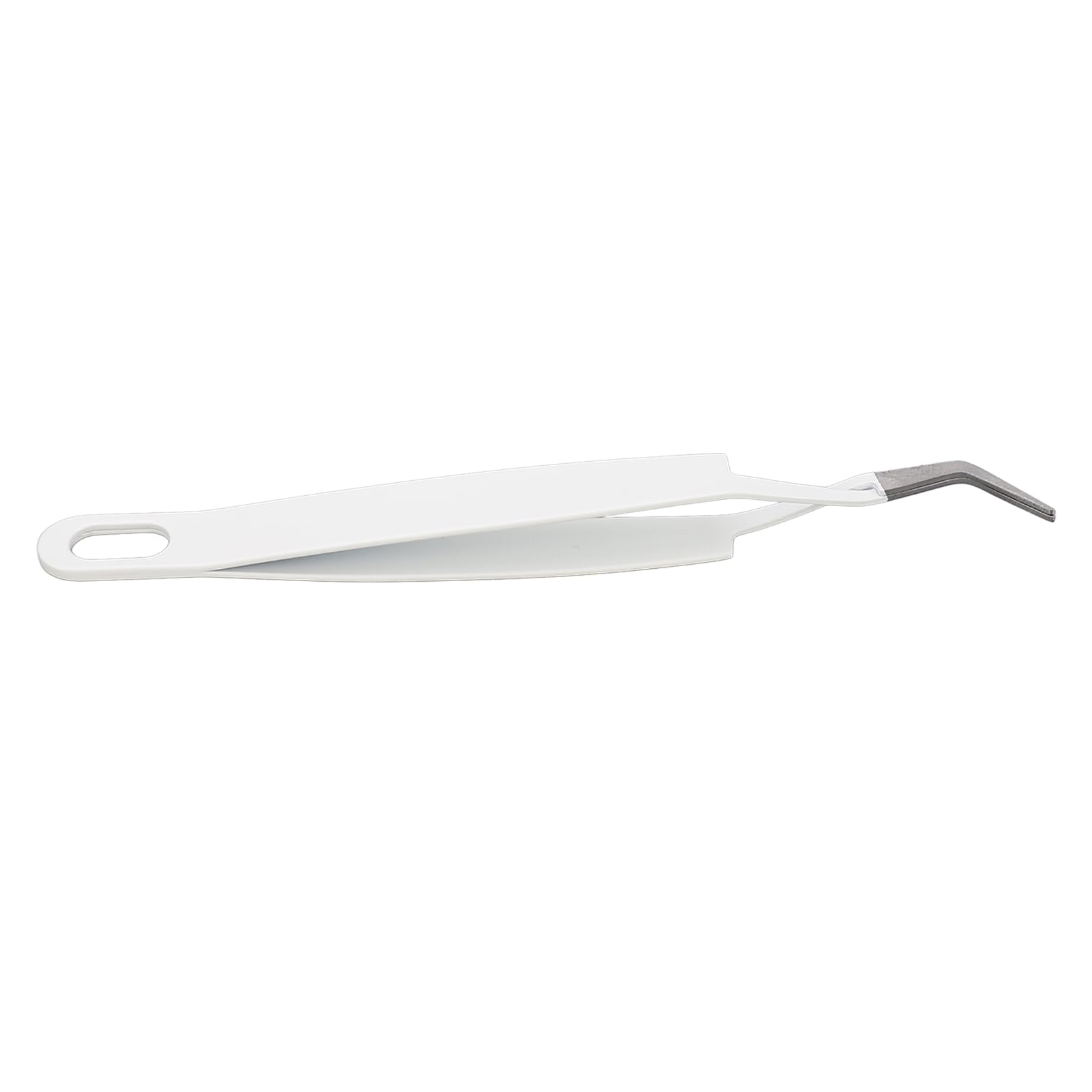 Premium Stainless Steel Curved Tip Lash Tweezer - Professional Eyelash Extension Tool for Perfect Application, Nail Art Stickers & Rhinestone Placement | Ideal for Salon Professionals & DIY Beauty Enthusiasts