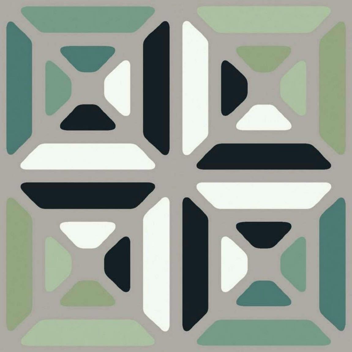 Modern Patterned Porcelain Tile 8x8 - Cool Summer Design for Bathroom, Kitchen & Outdoor Decor - Waterproof & Durable Ceramic Floor and Wall Tiles