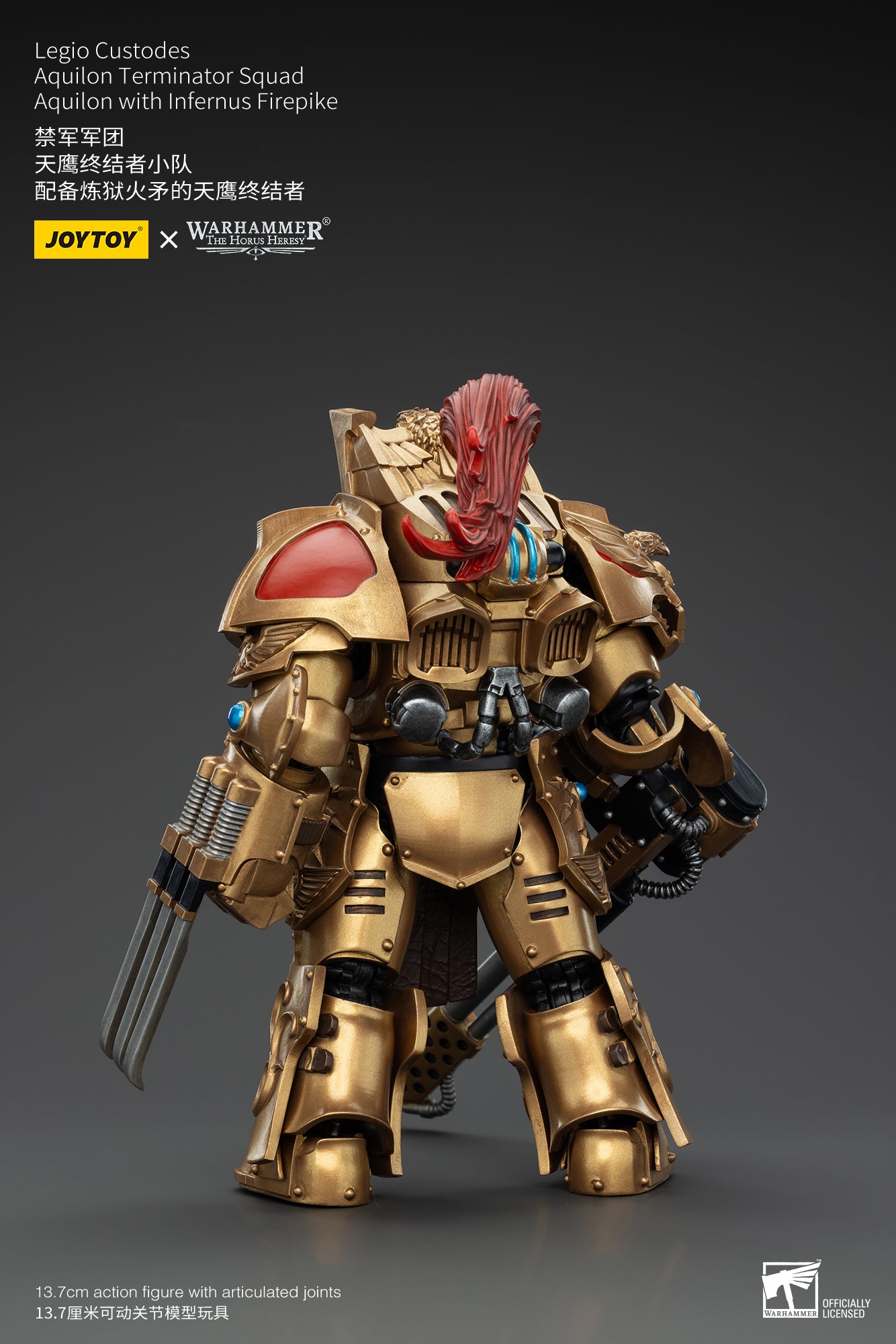 1/18 Scale JOYTOY Warhammer The Horus Heresy Action Figures - Legio Custodes Aquilon Terminator Squad & Custodian Venatari Squad | Collectible Miniatures for Tabletop Gaming and Display