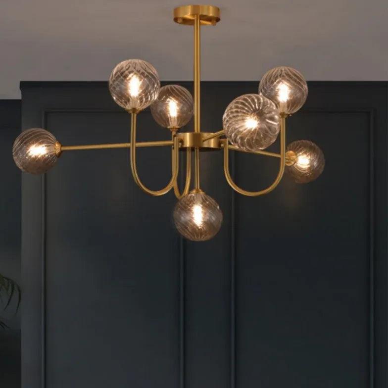 Modern White Asymmetric Chandelier for Living Room - Elegant Ceiling Light Fixture for Dining Room, Bedroom & Home Decor