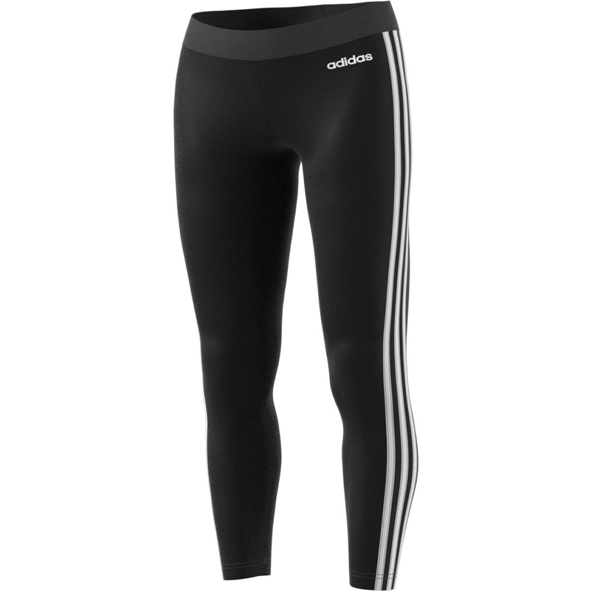Adidas Women's Tall Size Essentials 3-Stripes Yoga Tights - Black/White, X-Small/Long - Perfect for Workouts, Running & Gym