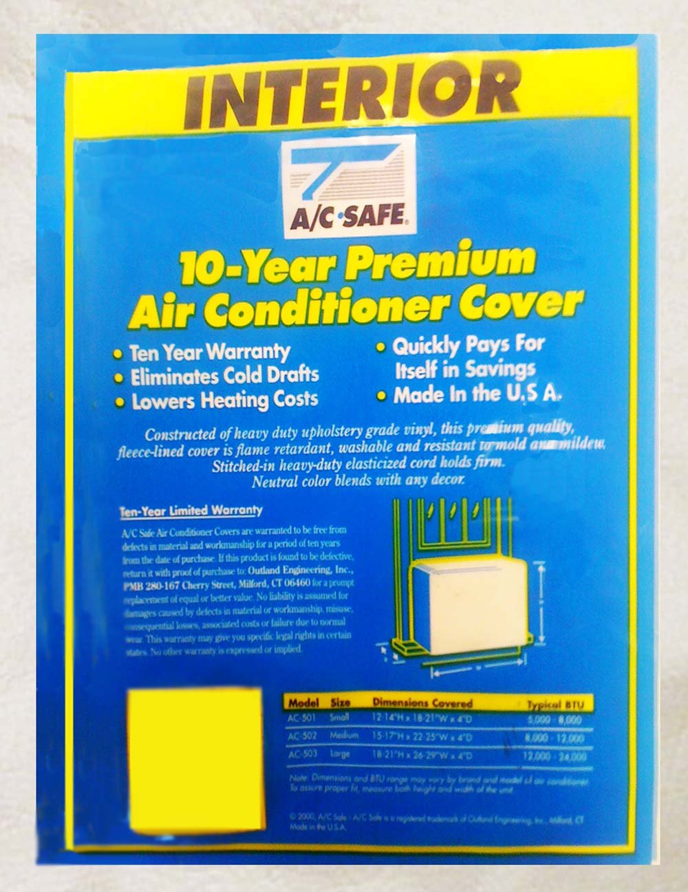 Best Large Window Air Conditioner Cover - Durable Interior AC Unit Protector for Home & Office Use