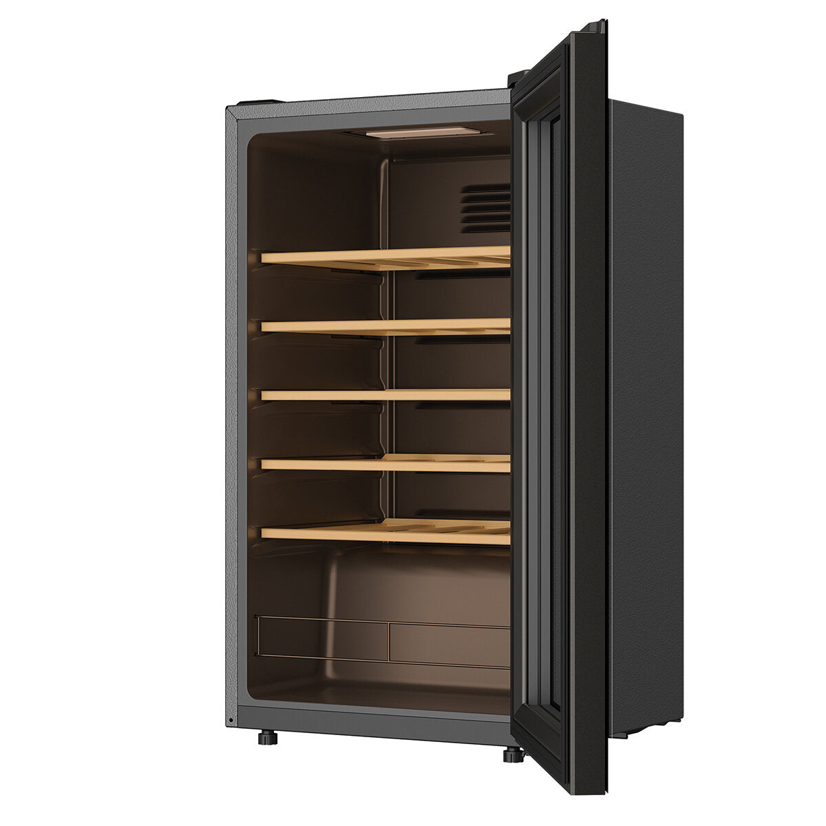 Haier 33 Bottle Dual Zone Wine Cooler Refrigerator - HWC90UC for Home, Office, and Restaurant Use