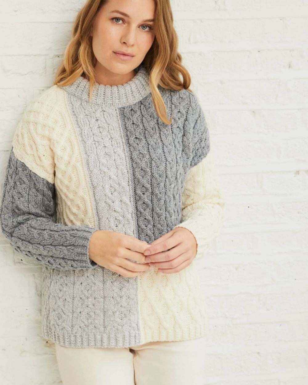 Aran Cobh Sweater - Authentic Irish Wool Knitwear for Men & Women | Perfect for Winter, Casual Wear & Outdoor Activities