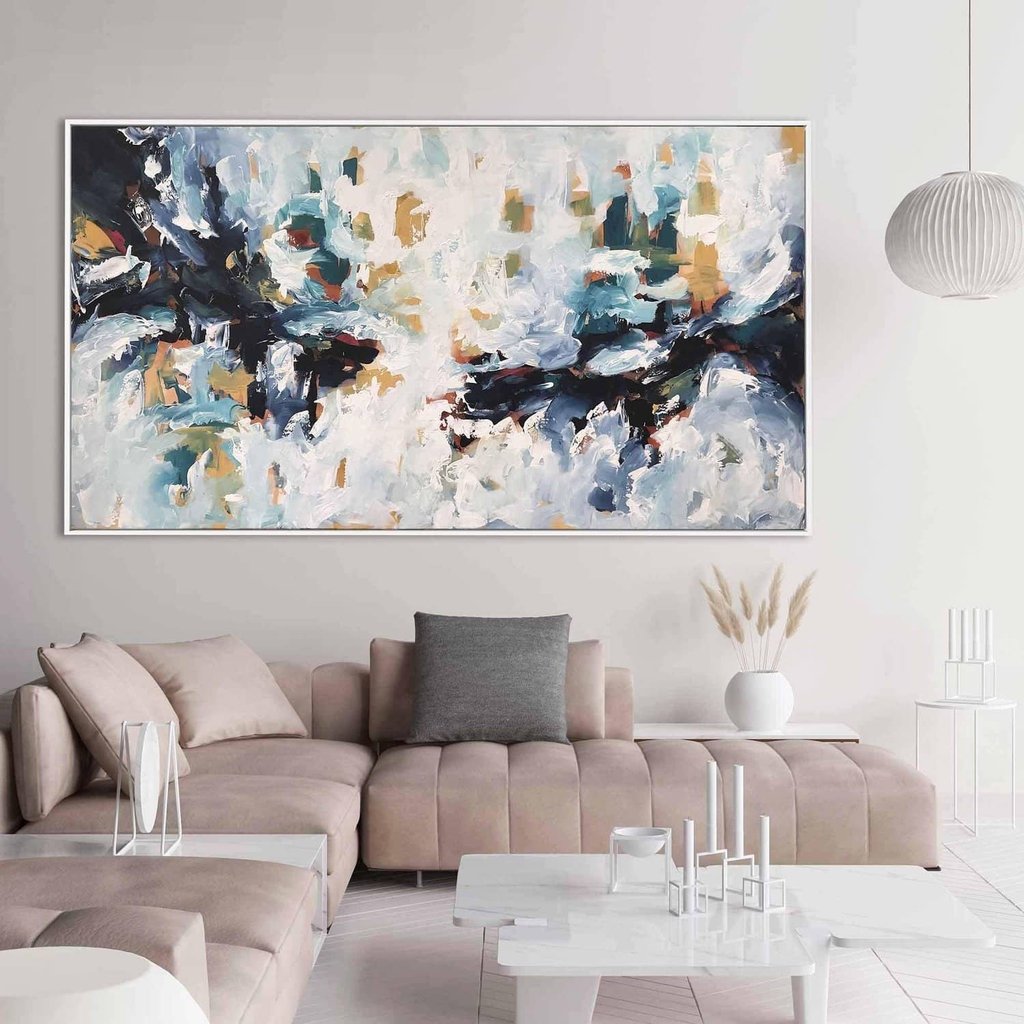 The Storm Within - Original Handmade Abstract Painting for Home & Office Wall Decor | Perfect for Living Room, Bedroom, or Office Space