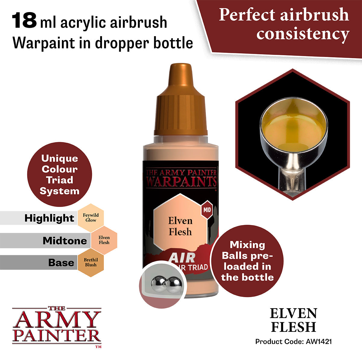 Warpaints Air: Elven Flesh - Fantasy Cosmetics for Elven Character Makeup | Perfect for LARP, Cosplay & Theatrical Performances