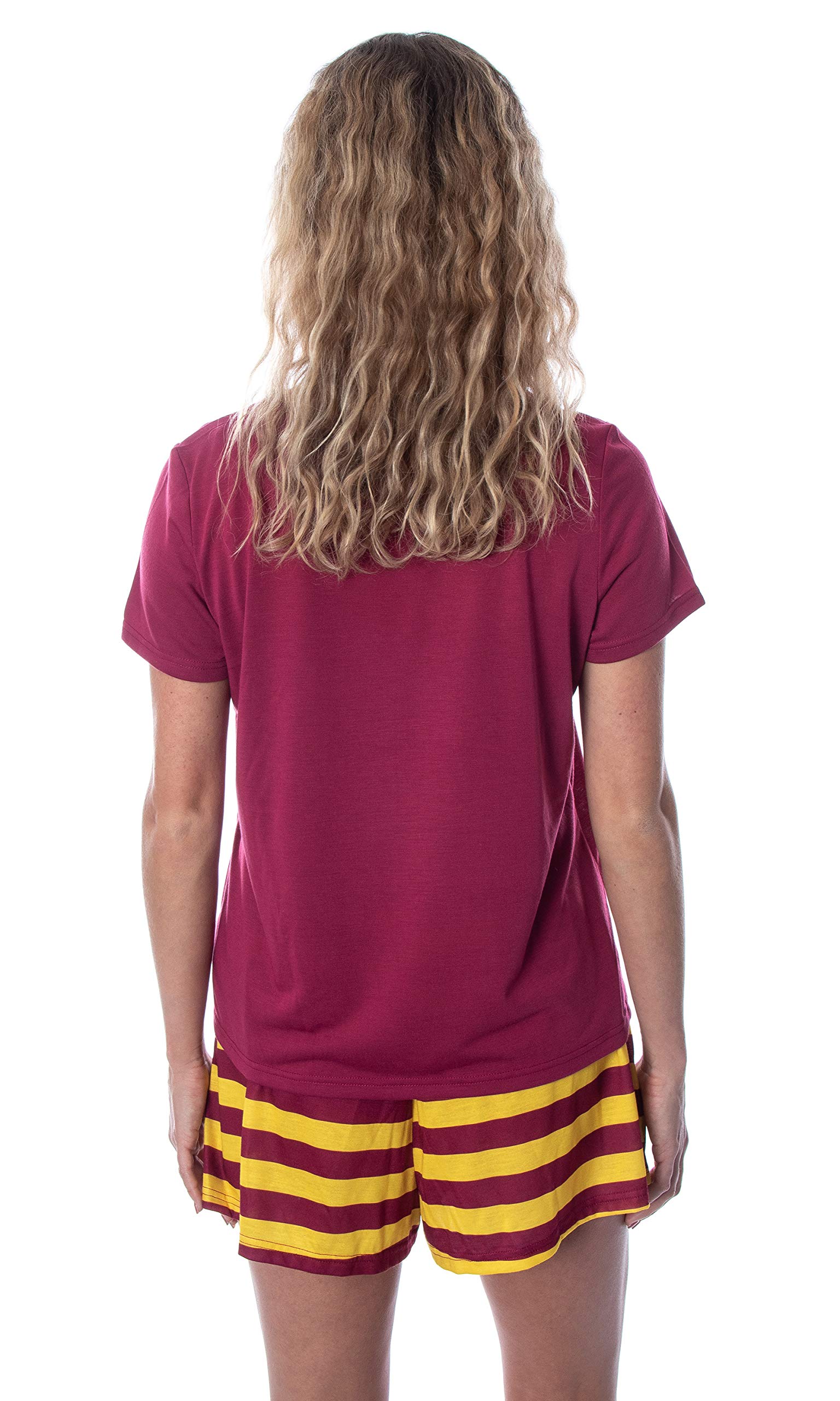 Harry Potter Women's Hogwarts Castle Pajama Set - Gryffindor, Slytherin, Hufflepuff & Ravenclaw House Themed Sleepwear for Fans | Cozy Lounge & Sleepwear for Movie Nights & Halloween Costumes