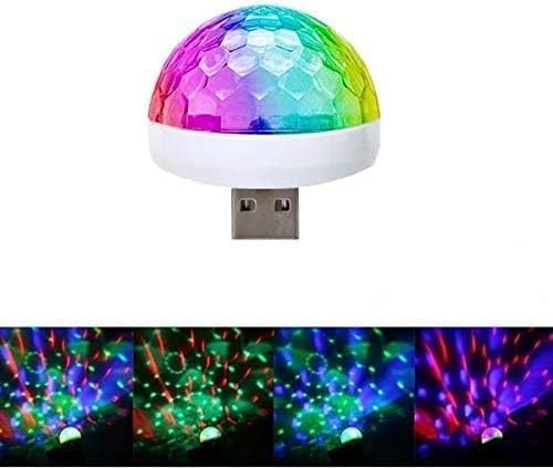 Mini Disco Ball Party Lights - Portable USB Strobe Light with Sound Activation for Car, Karaoke & Bar | Perfect for Home Dance Parties, Nightclubs & DJ Events