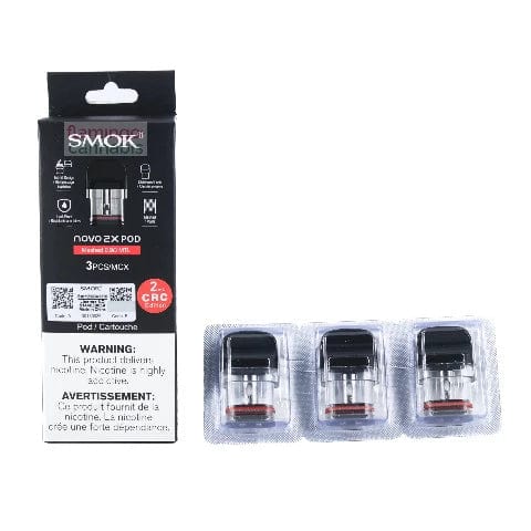 SMOK NOVO 2 & 2X Replacement Pods - 3 Pack - Compatible with SMOK NOVO 2 & NOVO 2X Vape Devices - Perfect for Vaping Enthusiasts & On-the-Go Use