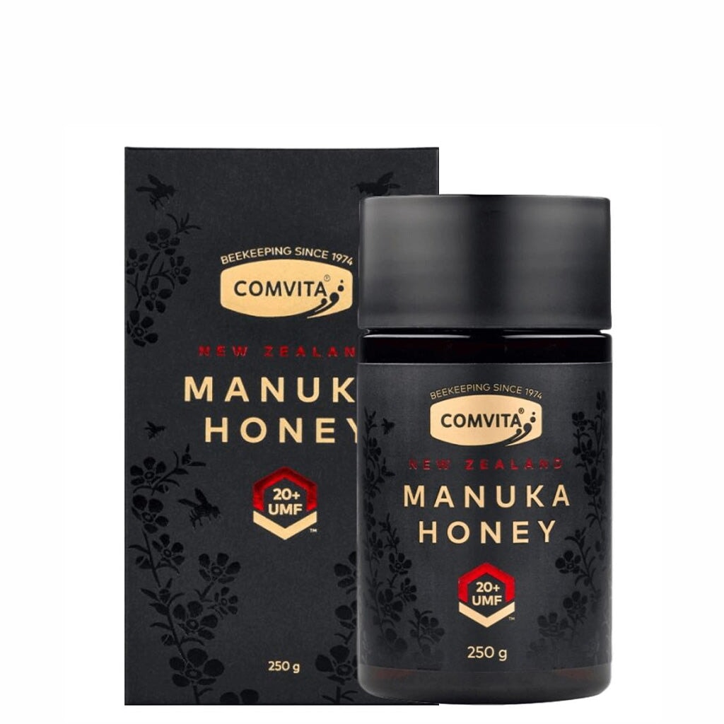 Comvita UMF20+ Manuka Honey - 100% Pure New Zealand Honey for Immune Support, Digestion & Wellness - Perfect for Tea, Toast & Natural Remedies