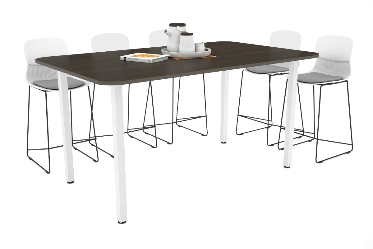 Quadro Square Legs Counter Table with Rounded Corners - 1800L x 1100W Modern Kitchen Island Bar Table - Perfect for Small Spaces, Dining & Entertaining