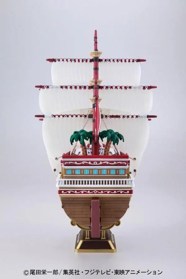 One Piece Model Kit - Red Force Pirate Ship 30cm Collectible - Perfect for Anime Fans & Model Builders - Display for Home, Office, or Gift for One Piece Lovers