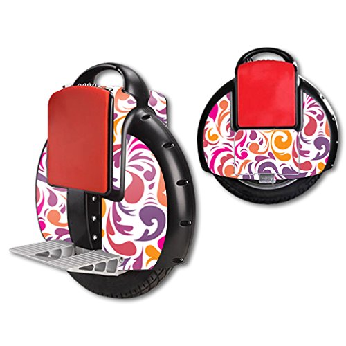 MightySkins Protective Skin Wrap Sticker for Airwheel X3 Self-Balancing Electric Unicycle Scooter - Swirly Girly Design | Durable Cover for Commuting, Urban Travel & Outdoor Adventures