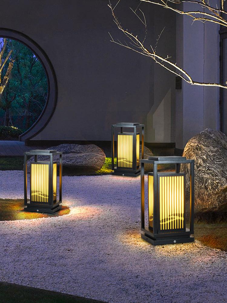 Square Cage Outdoor Light - Weatherproof LED Hanging Light for Patio, Garden, Porch, and Backyard Decor - Perfect for Outdoor Parties and Evening Ambiance