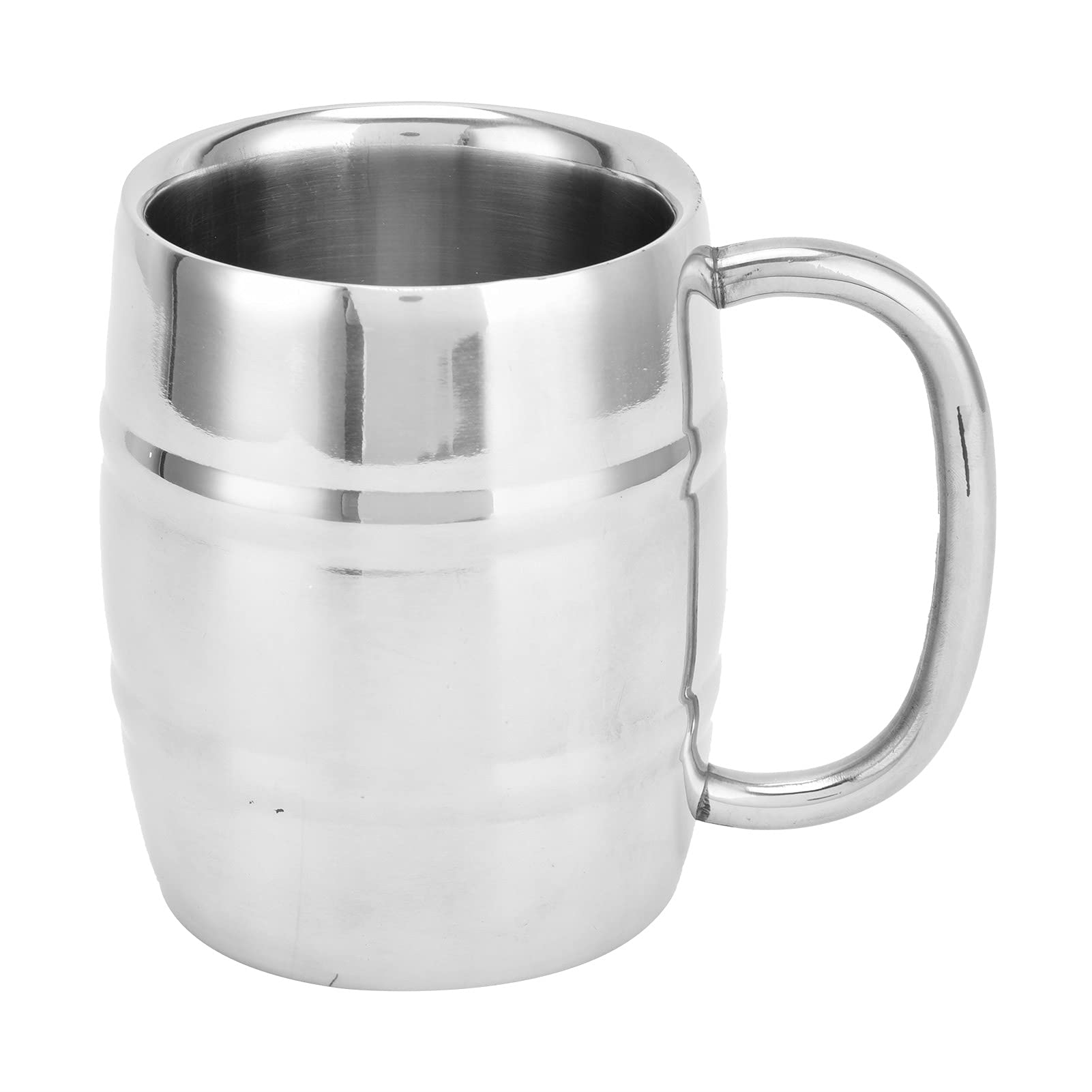 Premium 304 Stainless Steel 300ml Double Wall Insulated Beer Cup - Reusable Drinking Glass for Cocktail, Coffee & Cold Beverages - Perfect for Home, Kitchen, Bar & Outdoor Parties