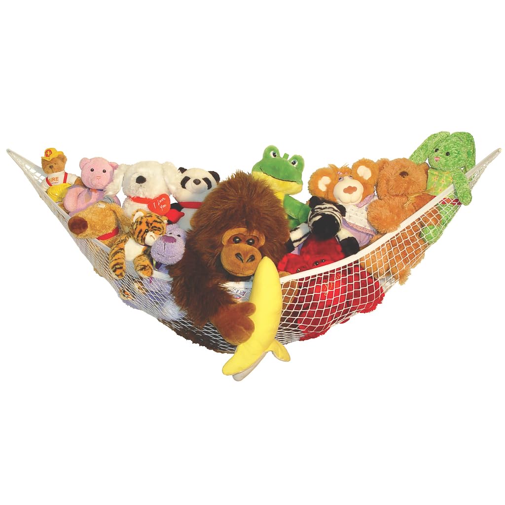 Baby Buddy Up and Away Kids Stuffed Animal Hammock Storage Organizer - Blue, 5ft Stretchable Toy Organizer for Nursery & Playroom - Perfect for Storing Plush Toys, Blankets & Baby Items (Pack of 1)