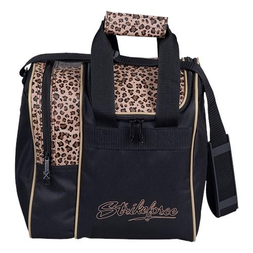 KR Rook Single Tote Leopard Print Bowling Bag - Stylish Handbag for Women, Perfect for Work, Travel & Casual Outings