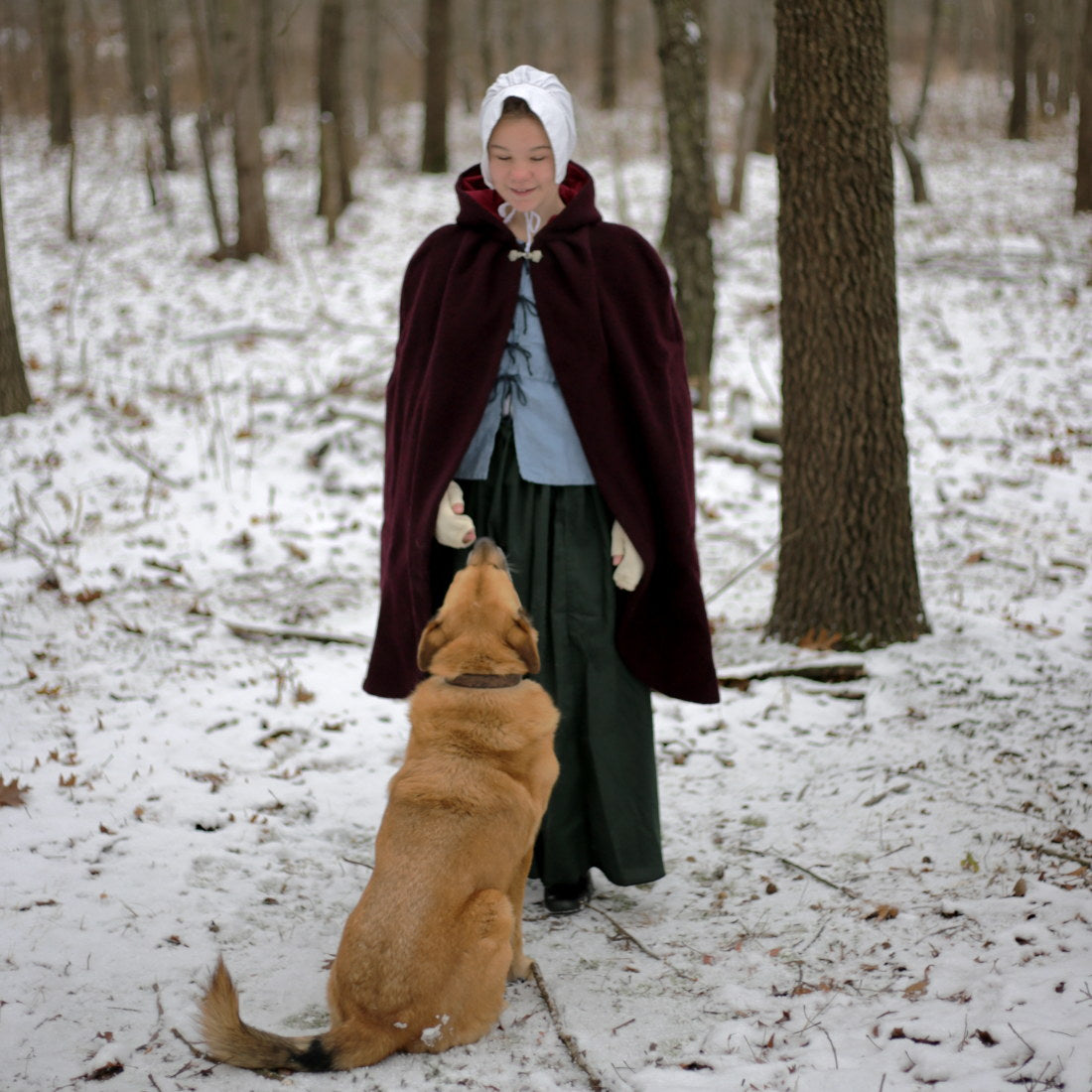Girls' Hooded Cape - Stylish & Warm Winter Cloak for Kids - Perfect for Halloween, Cosplay & Outdoor Adventures