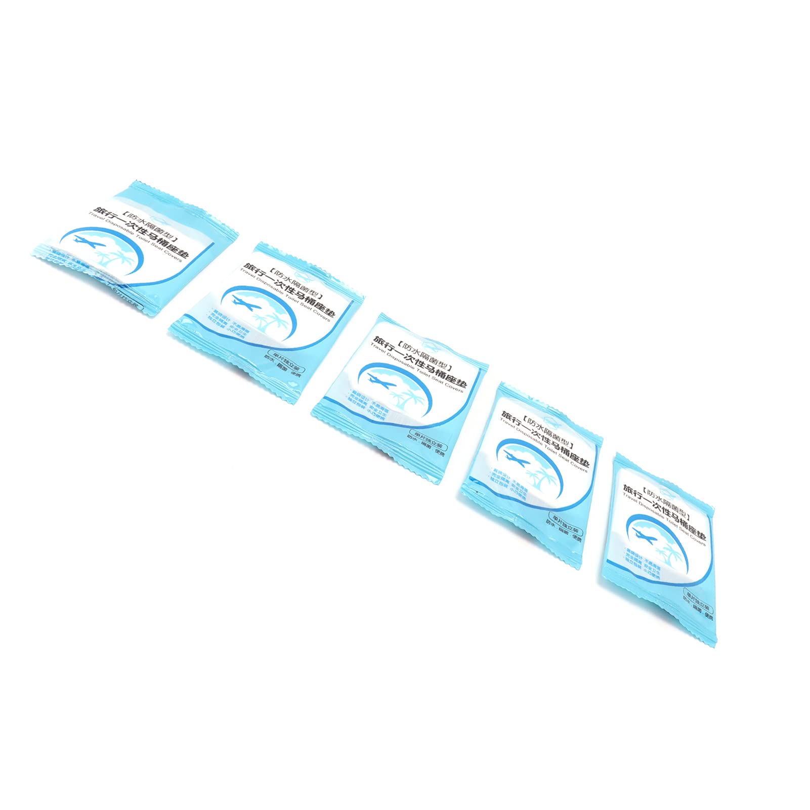 Disposable Toilet Seat Covers - Flushable & Portable Toilet Liners for Travel, Camping & Public Restrooms - Hygienic Toilet Protector Mats for Home & Office Use