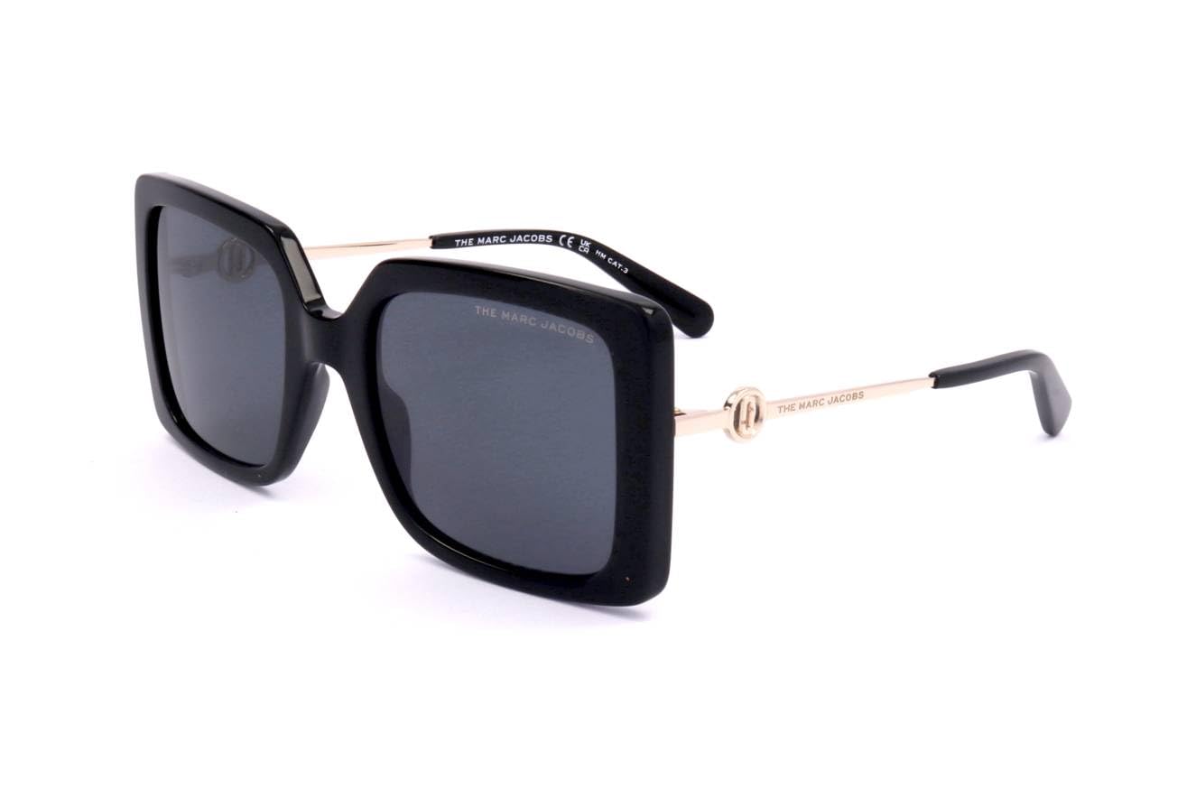 Marc Jacobs MARC 579/S Black & Grey Women's Sunglasses - 54mm Lens, 22mm Bridge, 140mm Temple - Perfect for Beach, Driving & Fashion Accessories