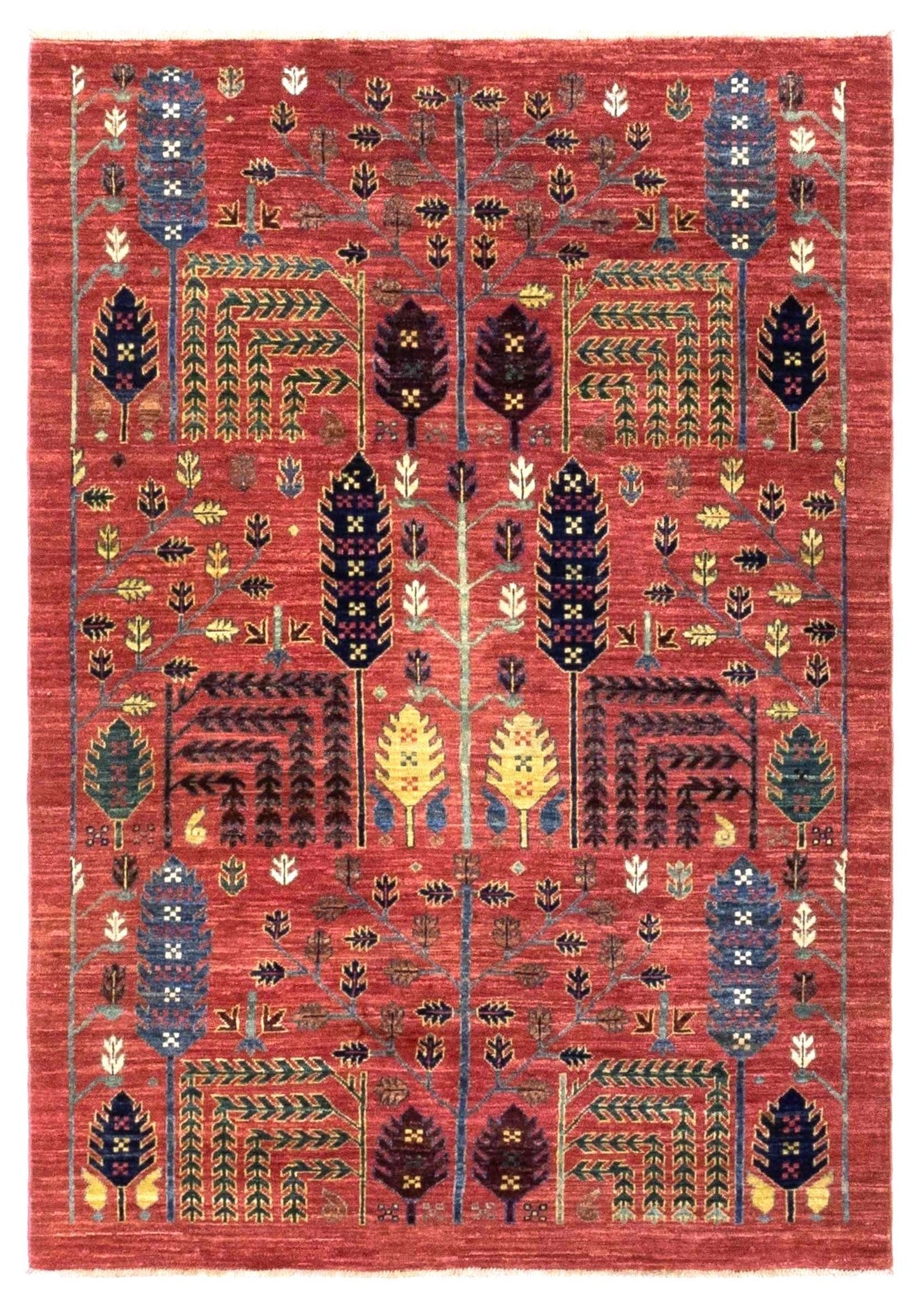 Bakshaish Willow Handwoven Tribal Rug - Authentic Persian Wool Carpet for Living Room, Bedroom & Home Decor | J78537