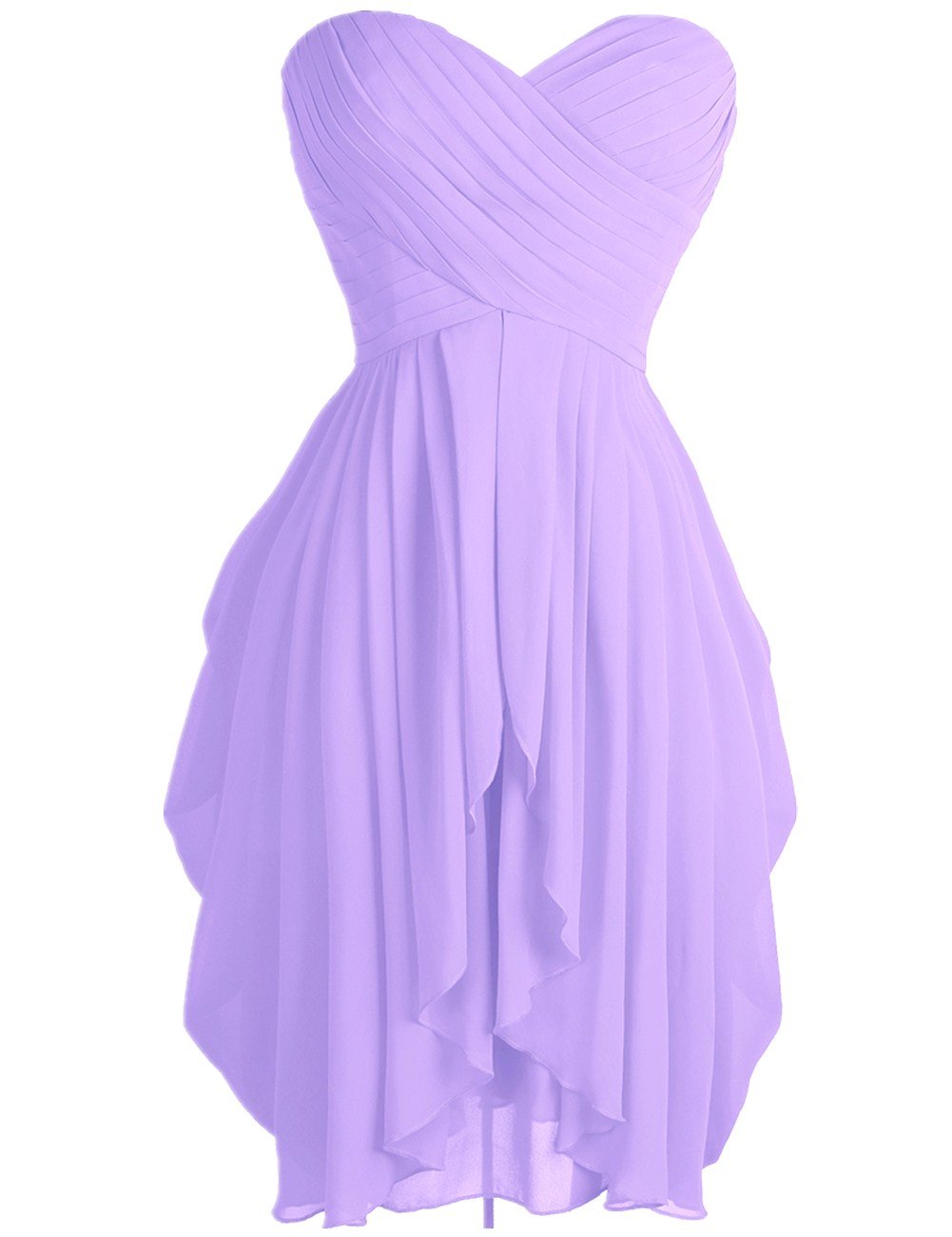 FEESHOW Junior's Party Chiffon Dress - Strapless Sweetheart Neckline with Lace-Up Back, Prom & Homecoming Dresses for Teens - Perfect for Formal Dances, Graduation, and Special Occasions