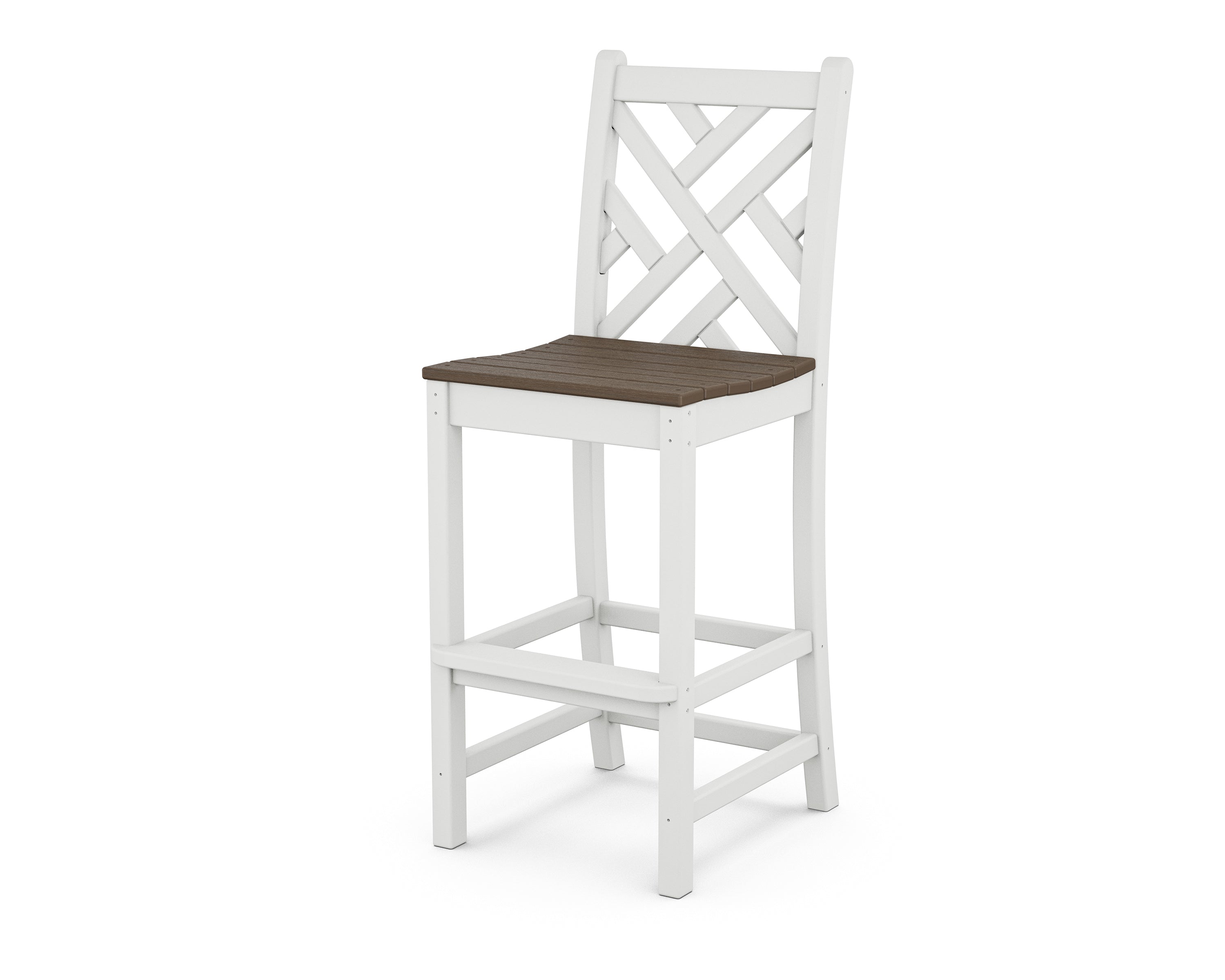 POLYWOOD Chippendale Bar Side Chair - Durable Outdoor/Indoor Bar Stool for Patio, Deck, Kitchen & Dining Room - Weather-Resistant & Comfortable Seating