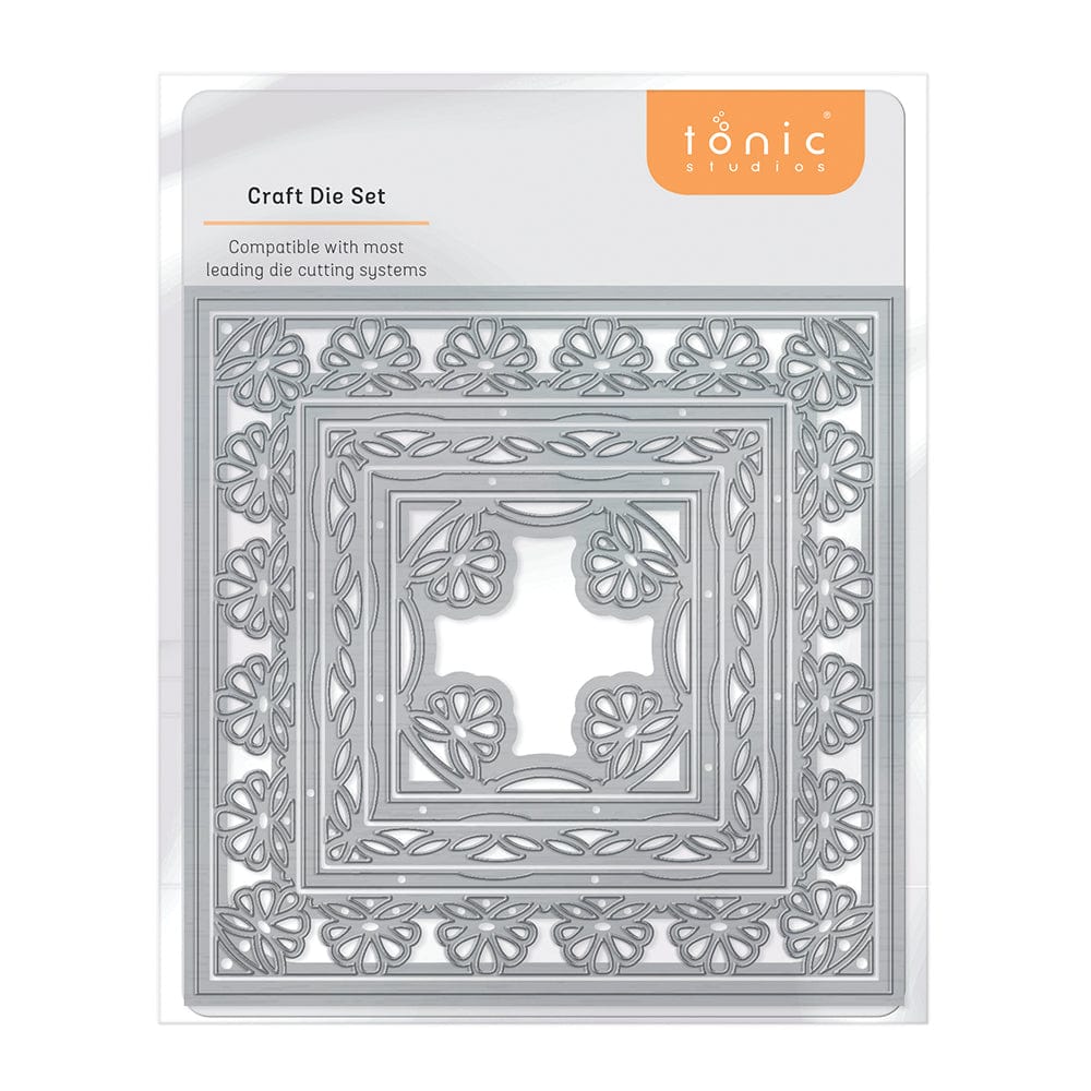 Tonic Studios Mini Venetian Lace Die Set 4435E - Elegant Paper Crafting Dies for Scrapbooking, Card Making & DIY Projects