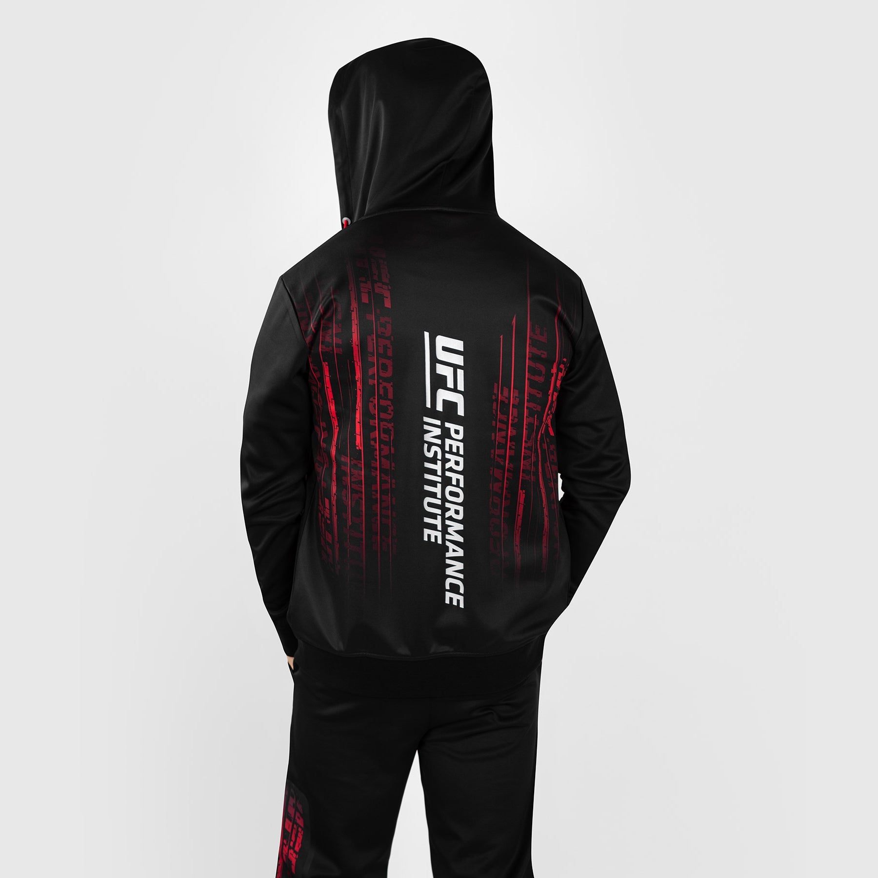 UFC Venum Performance Institute 2.0 Men's Zip Hoodie - Black/Red - Training & Gym Workout Jacket for Fighters & Athletes