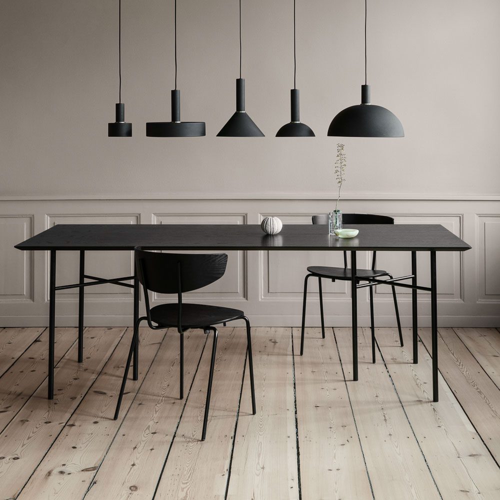 Ferm Living Collect Hoop Lamp Shade Pendant - Black Brass Shade Only | Modern Scandinavian Lighting for Living Room, Bedroom & Dining Room Decor