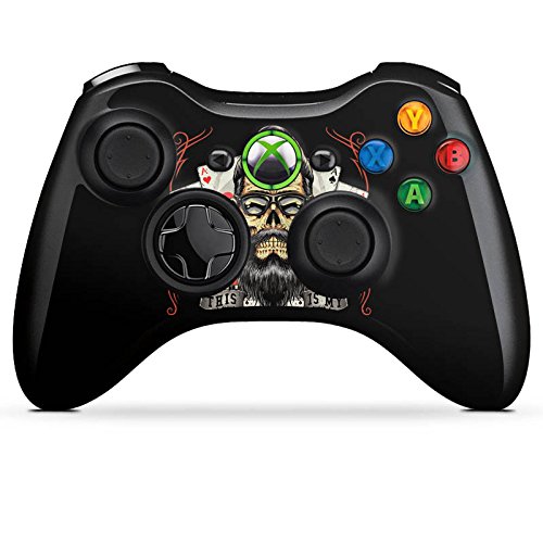 Custom Skin Sticker for Microsoft Xbox 360 Controller - Poker Face Design | Protective Vinyl Decal for Gaming Accessories | Perfect for Gamers & Collectors