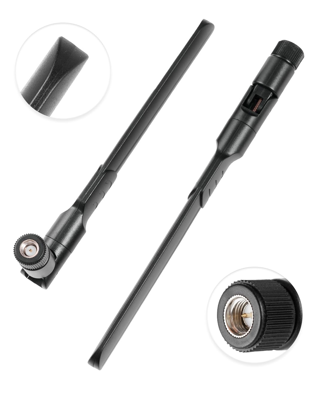 2PCS 8dBi 4G LTE External Antenna SMA Male Connector - Compatible with LTE Routers, Hotspots, Cellular Gateways & Modems - Boost Wireless Signal for Home/Office/Outdoor Use