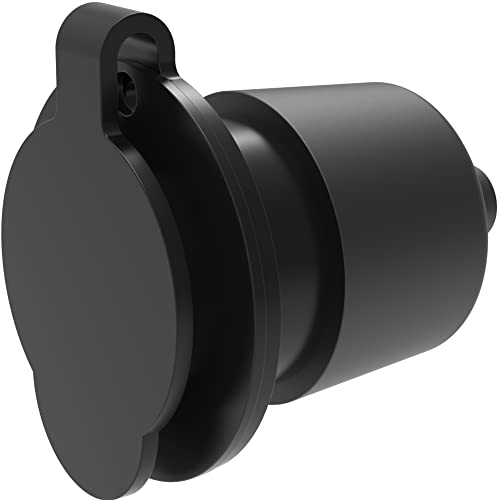 Journeyman-Pro 5278 15 Amp 120-125V NEMA 5-15 Flanged Inlet, Black Commercial Grade 2 Pole 3 Wire Straight Blade Plug Charger Receptacle (10-Pack with Front & Back Cover) - Perfect for Commercial Buildings, Data Centers & Industrial Power Distribution