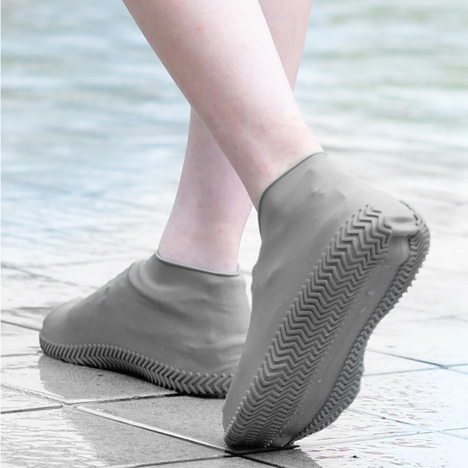 Foldable Waterproof Silicone Shoe Covers - Reusable Non-Slip Rubber Rain Boots for Women & Men | Perfect for Rainy Days, Snow Weather, Hiking, and Outdoor Activities