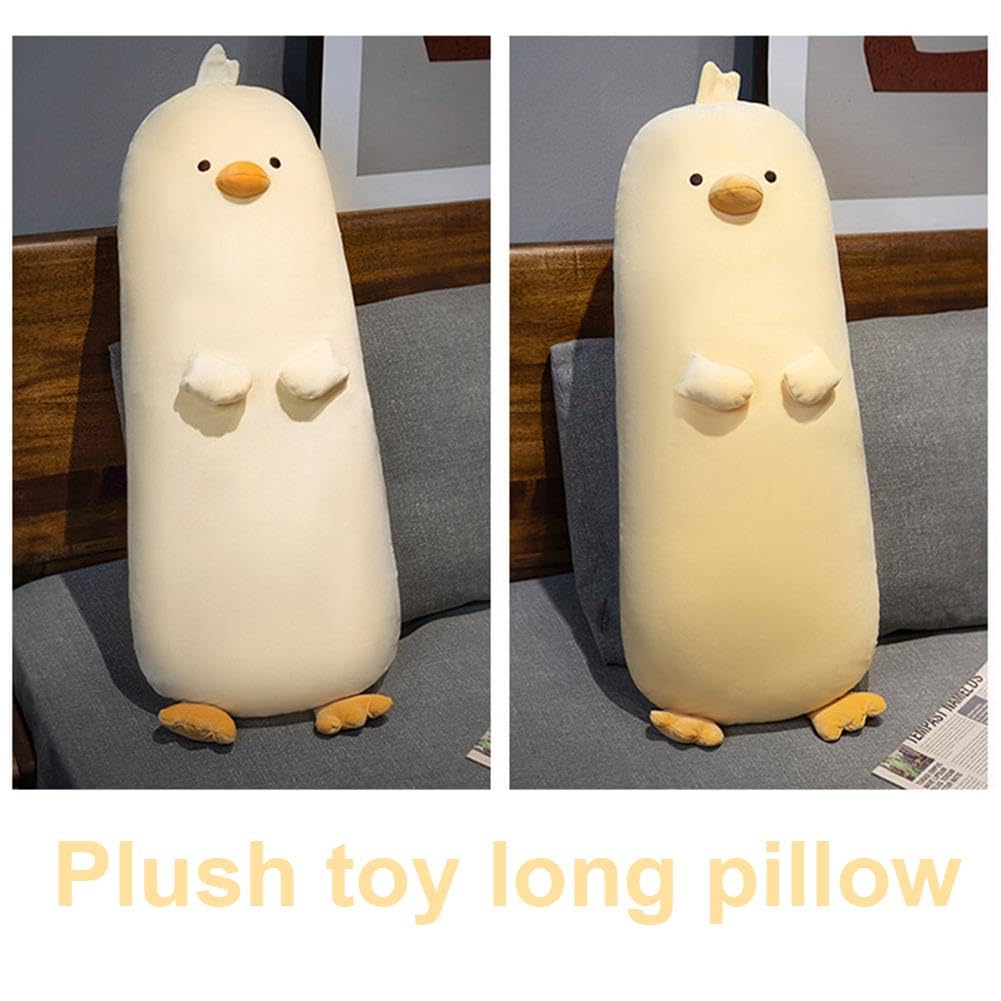 Cute Long Chicken Stuffed Animal Plush Toy - Soft Hugging Body Pillow for Kids, Christmas Gift for Children | Perfect for Bedtime, Nursery Decor & Comfort