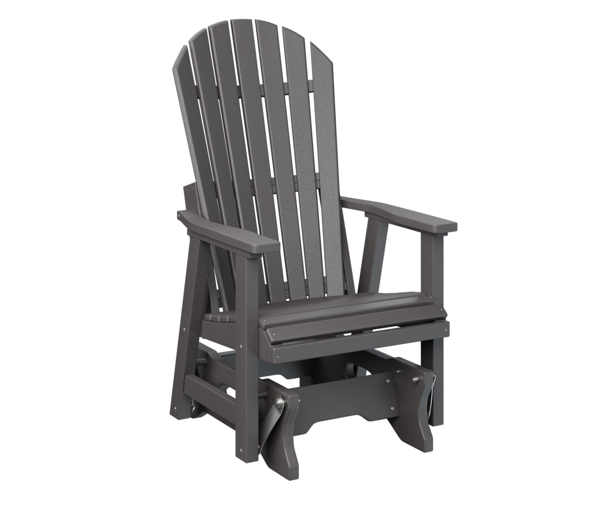Berlin Gardens Comfo Back Single Glider - Outdoor Patio Rocking Chair with Ergonomic Support for Porch, Garden, or Deck Relaxation | Perfect for Reading, Lounging, and Enjoying Nature
