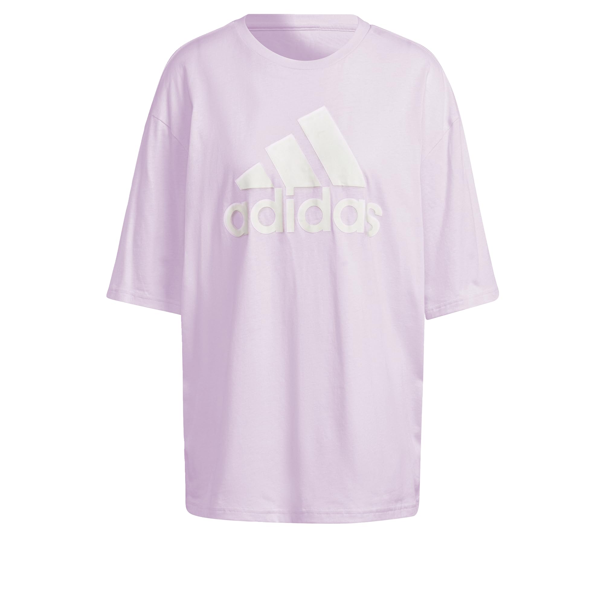 adidas Women's Essentials Big Logo Boyfriend T-Shirt | Comfortable Oversized Fit for Casual Wear, Gym & Street Style