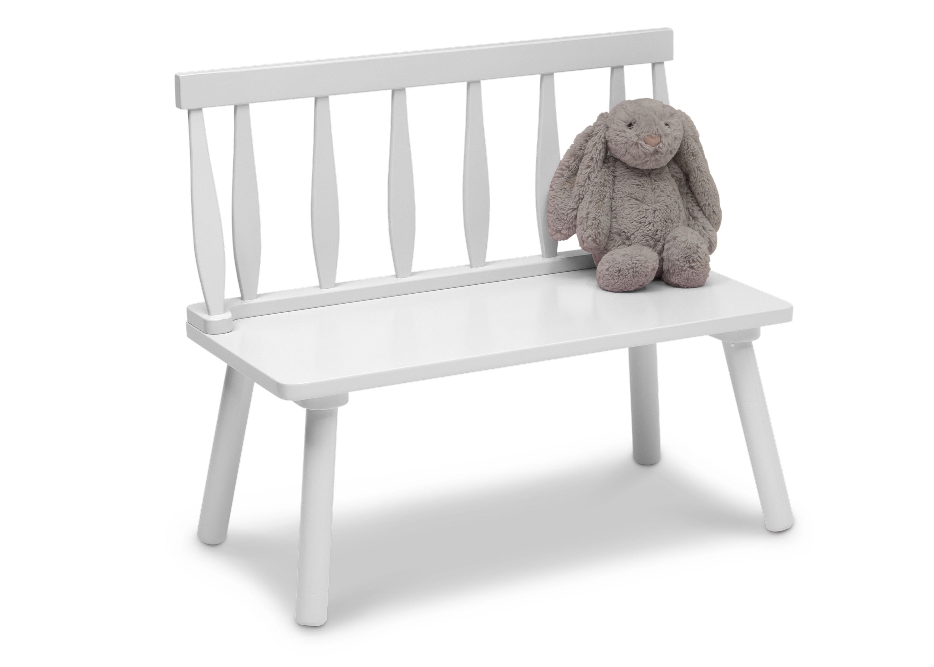 Kids Wooden Windsor Bench - Solid Wood Children's Chair for Playroom, Nursery & Bedroom - Perfect for Reading, Drawing & Relaxing