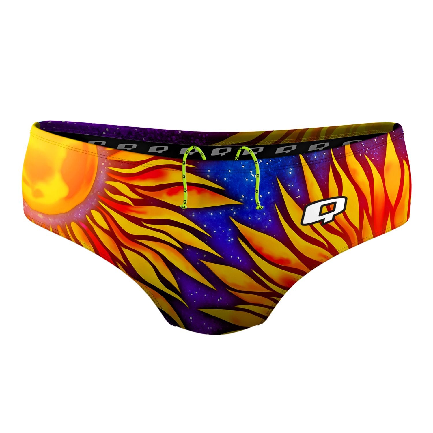 Moonflower Classic Brief Swimsuit - Women's High Waisted Vintage Bathing Suit for Beach, Pool & Summer Vacations