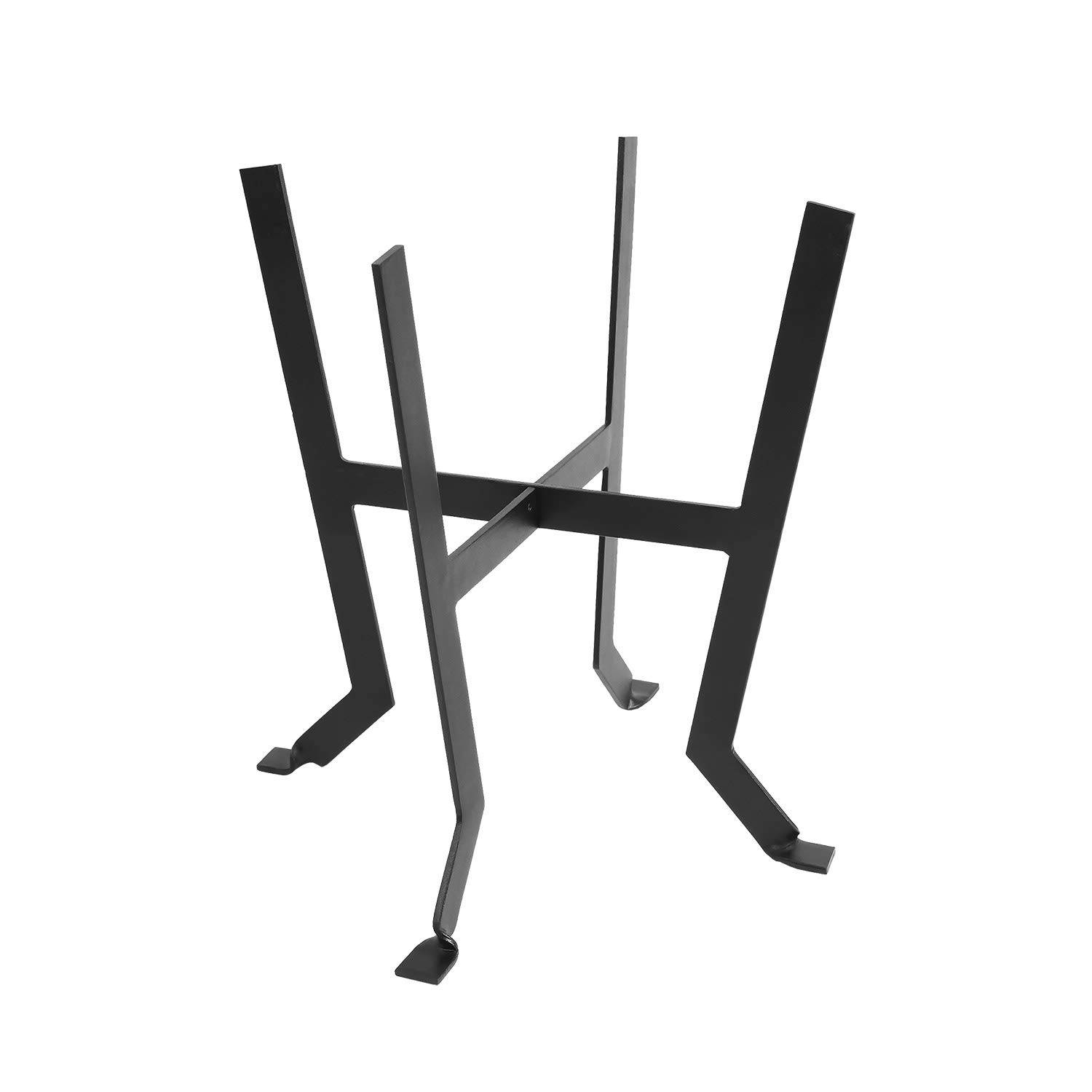Achla Designs FB-60 Denise III Black Metal Plant Stand - Indoor/Outdoor Flower Pot Holder for Home Garden Decor