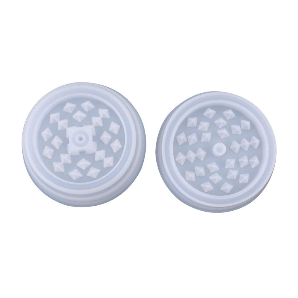 Premium Herb Grinder Silicone Mold - 4-Piece Resin Grinder Mold for DIY Crafts, Baking & Resin Art - Perfect for Making Acrylic Agate Crushers & Unique Gifts (Ideal for Home Crafting, Jewelry Making & Resin Projects)