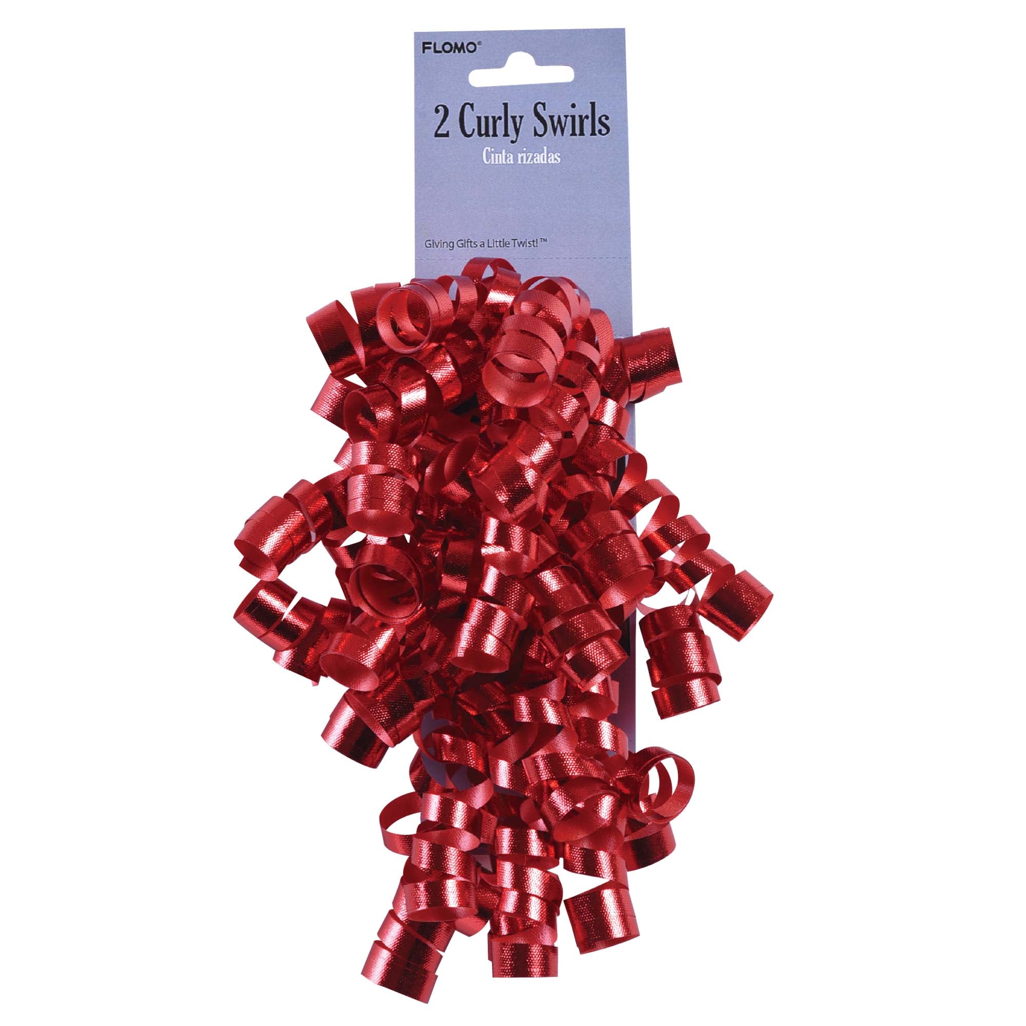 2 Pack Holiday Embossed Curling Ribbons for Gift Wrapping - Perfect for Christmas, Birthday Presents & Party Decorations